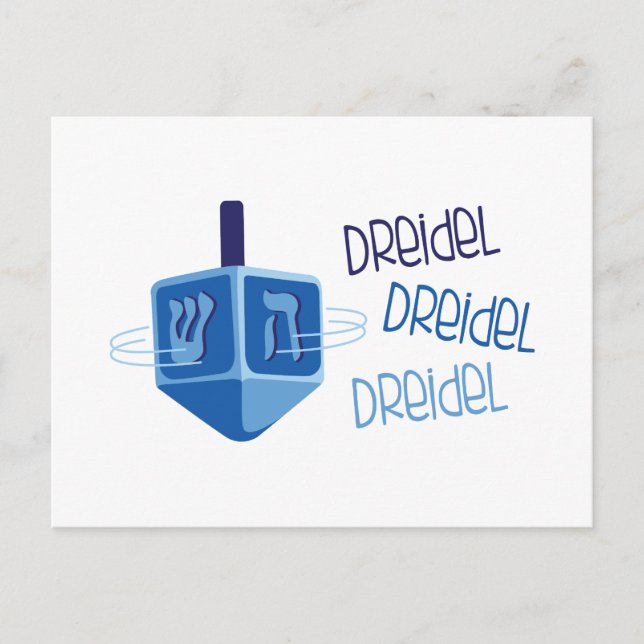 Cartão Postal Dreidel Dreidel (Frente)