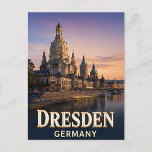 Cartão Postal ✈️ Dresden Alemanha Presente de Viagem 🏛️