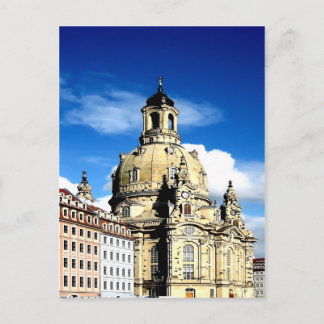 Cartão Postal dresden frauenkirche história e cidade