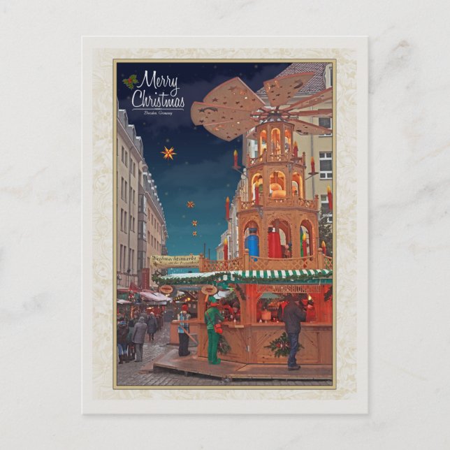 Cartão Postal Dresden - Pirâmide de Natal - MC W (Frente)