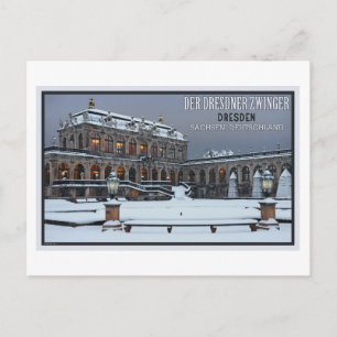 Cartão Postal Dresden - Zwinger Palace Winter LS