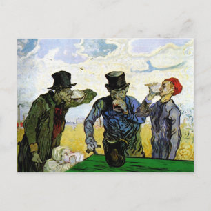 Cartão Postal Drinkers por Vincent van Gogh 1890