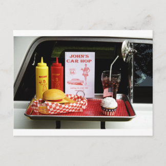 Cartão Postal Drive-in da década de 1950