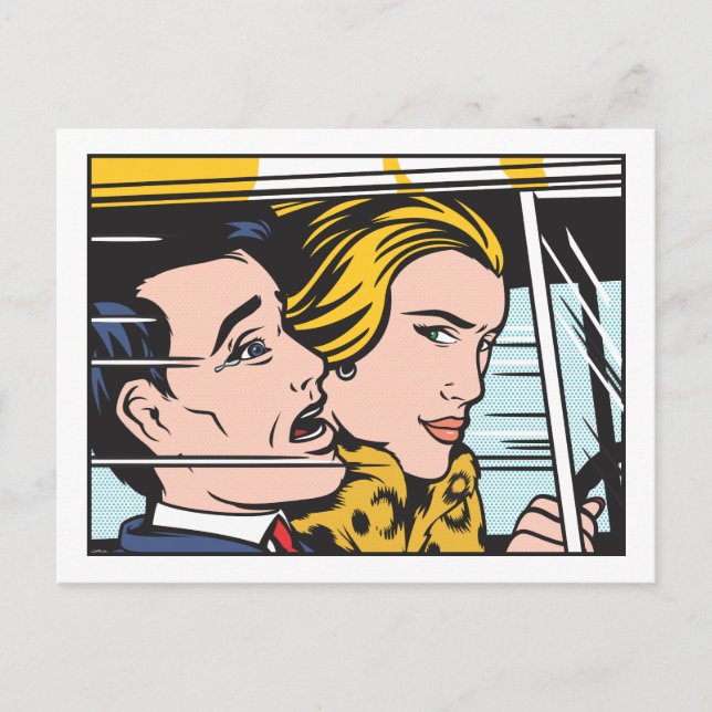 Cartão Postal Driver de mulher (Frente)