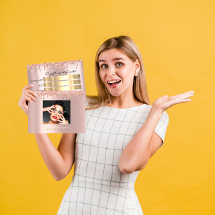 Cartão Postal Drives de Rosa de Beleza para Feriados de Certific