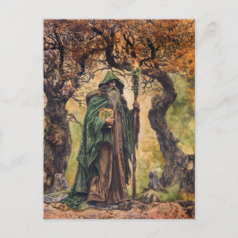 Cartão Postal Druida Sacerdote Sábio Celta da Natureza