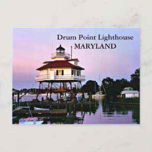 Cartão Postal Drum Point Lighthouse, Cartão-postal de Maryland