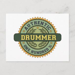 Cartão Postal Drummer Autêntico