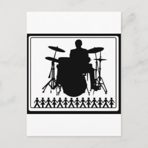 CARTÃO POSTAL DRUMMMER DE FIGURA DE PINCO