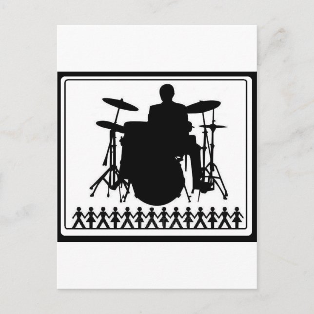 CARTÃO POSTAL DRUMMMER DE FIGURA DE PINCO (Frente)