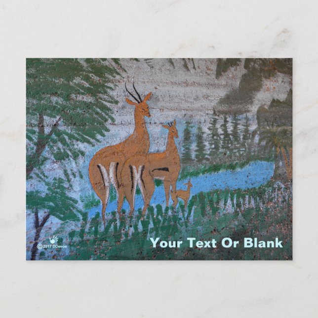 Cartão Postal Druze Street Art - Gazelle (Frente)