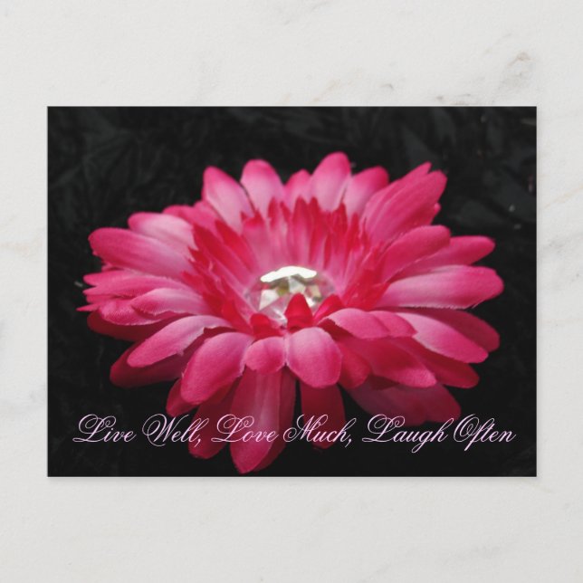 Cartão Postal DSC00005 (2), Live Good, Love Much, Laugh Frequent (Frente)