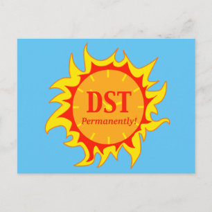 Cartão Postal DST Permanentemente - horário de verão