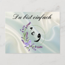 Cartão Postal Du bist einfach "wow"