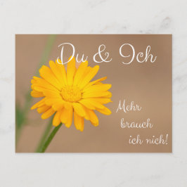Cartão Postal Du & Ich! Mehr brauch ich nich!