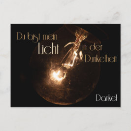 Cartão Postal Du me mordeu Licht em Dona Dunkelheit! Danke!