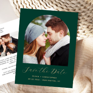 Cartão Postal Duas Arcas de Fotografia Emerald Green Código QR S