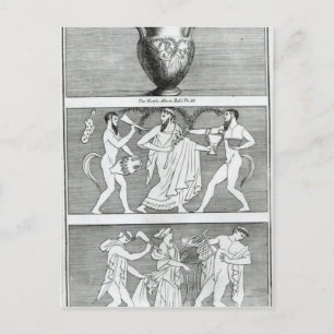 Cartão Postal Duas Cenas de um Vaso Etruscano