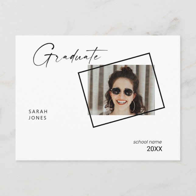 Cartão Postal Duas Festas de formatura de Colagem de Fotografias (Frente)