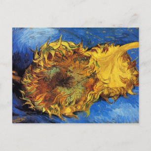 Cartão Postal Duas Flores Solares Cortadas Van Gogh Bons Art
