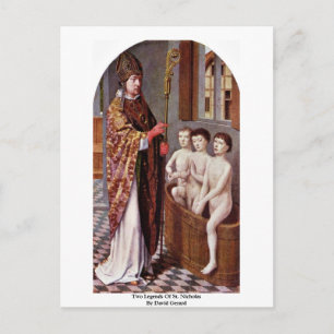 Cartão Postal Duas Lendas De Rua. Nicholas Por David Gerard