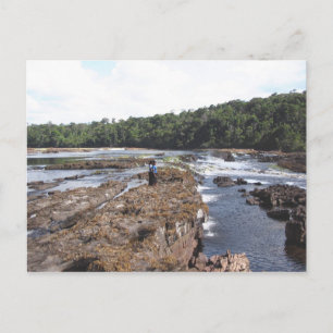 Cartão Postal Duas Meninas Indígenas na Paisagem