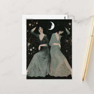 Cartão Postal Duas Mulheres Dançam ao Luar