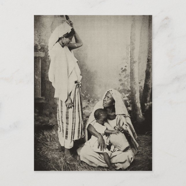 Cartão Postal Duas mulheres em Tangier, Marrocos, 1898 (Frente)