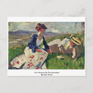 Cartão Postal Duas Mulheres Na Montanha Por Marc Franz