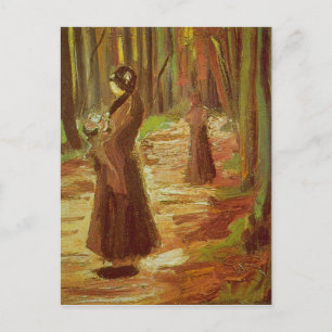 Cartão Postal Duas mulheres por Vincent van Gogh