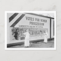 Duas mulheres preparando um Poster em 1914