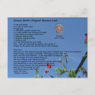 Cartão Postal Duas Placas de Receita do Dessert