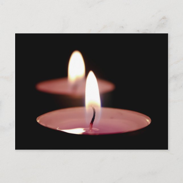 Cartão Postal Duas velas (Frente)