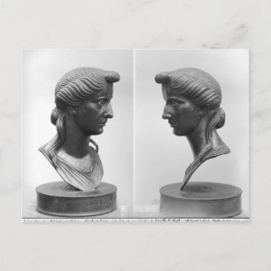 Cartão Postal Duas visões de um busto de Livia