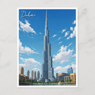 Cartão Postal Dubai Burj Al Arab UAE Viagem