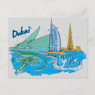 Cartão Postal Dubai, Cidade Familiar dos Emirados Árabes Unidos