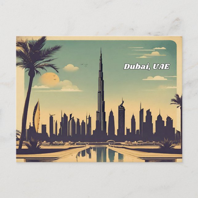Cartão Postal Dubai, EAU (Frente)