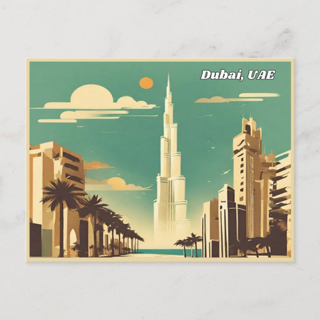 Cartão Postal Dubai, EAU (Frente)