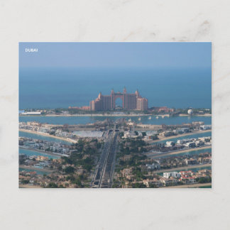 Cartão Postal Dubai Emirados Árabes Unidos Vista da Palma