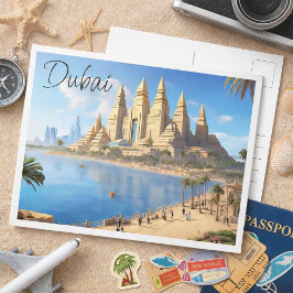 Cartão Postal Dubai Travel Postcard