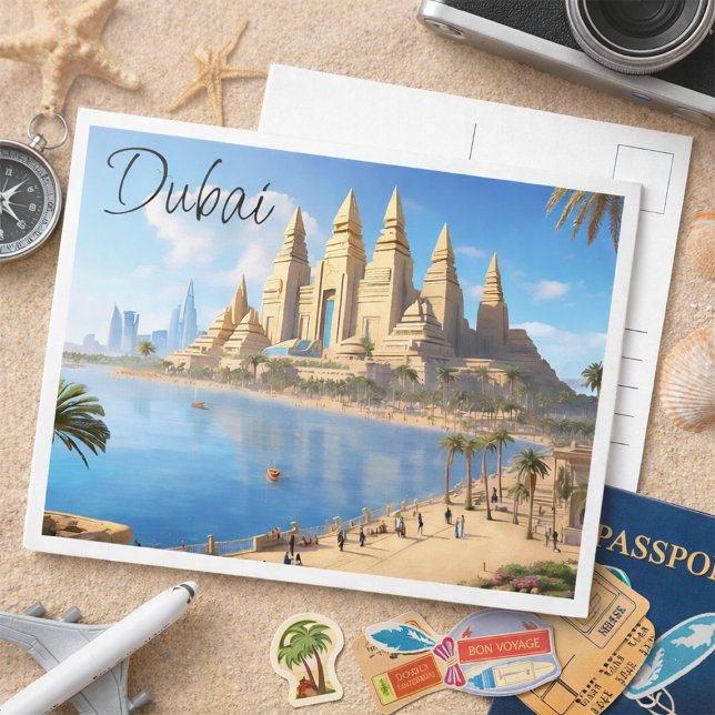 Cartão Postal Dubai Travel Postcard (Criador carregado)