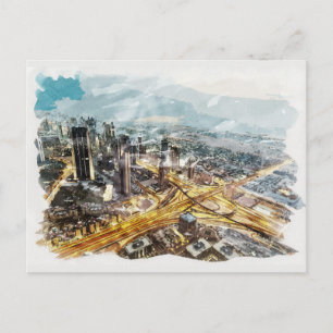 Cartão Postal Dubai UAE Viagem única de Souvenir Belas Artes