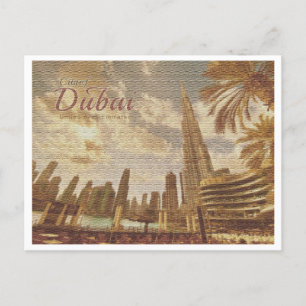 CARTÃO POSTAL DUBAI UAE VINTAGE - BURJ KHALIFA