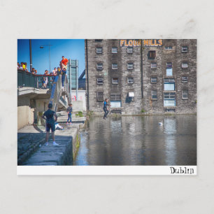 Cartão Postal Dublin/canal grande