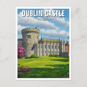 Cartão Postal Dublin Castle Ireland Viagem