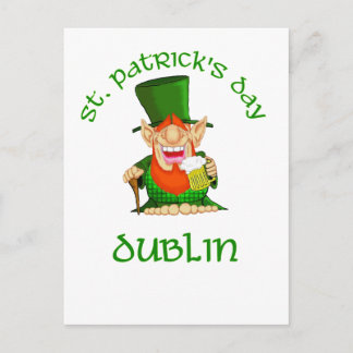 Cartão Postal ~ Dublin do Dia de São Patrício