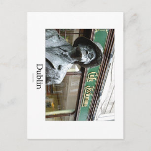 Cartão Postal Dublin, Irlanda, Café Kylemore, James Joyce Statue