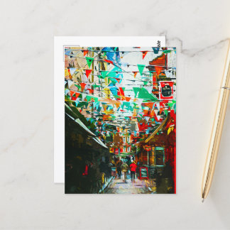 Cartão Postal Dublin, Irlanda City Street Scene