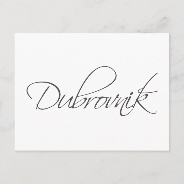 Cartão Postal Dubrovnik (Frente)