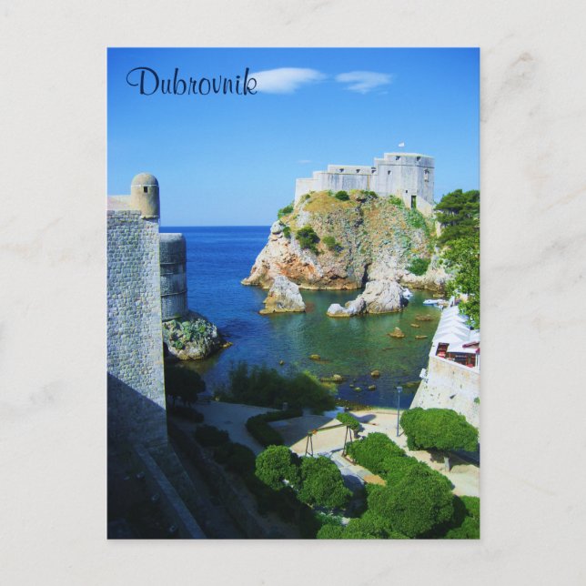 Cartão postal Dubrovnik Croácia (Frente)